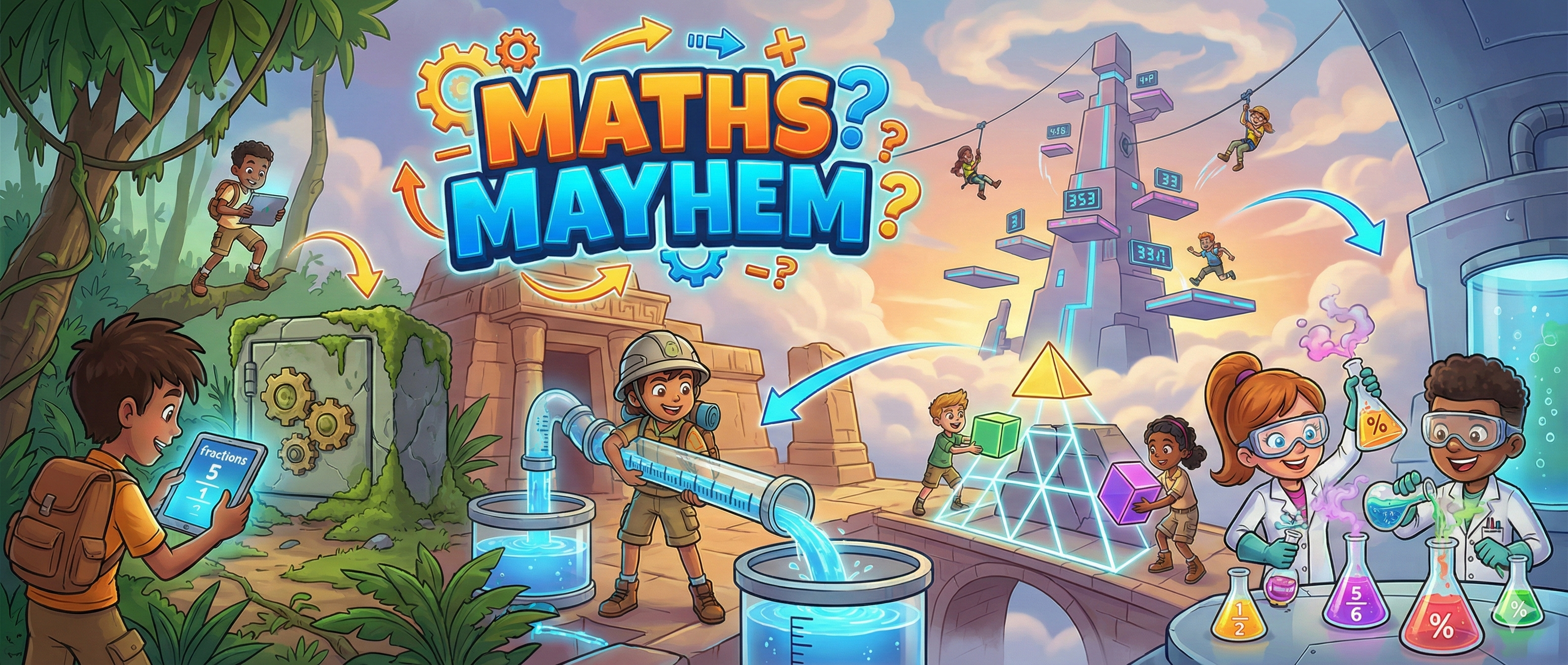Maths Mayhem banner